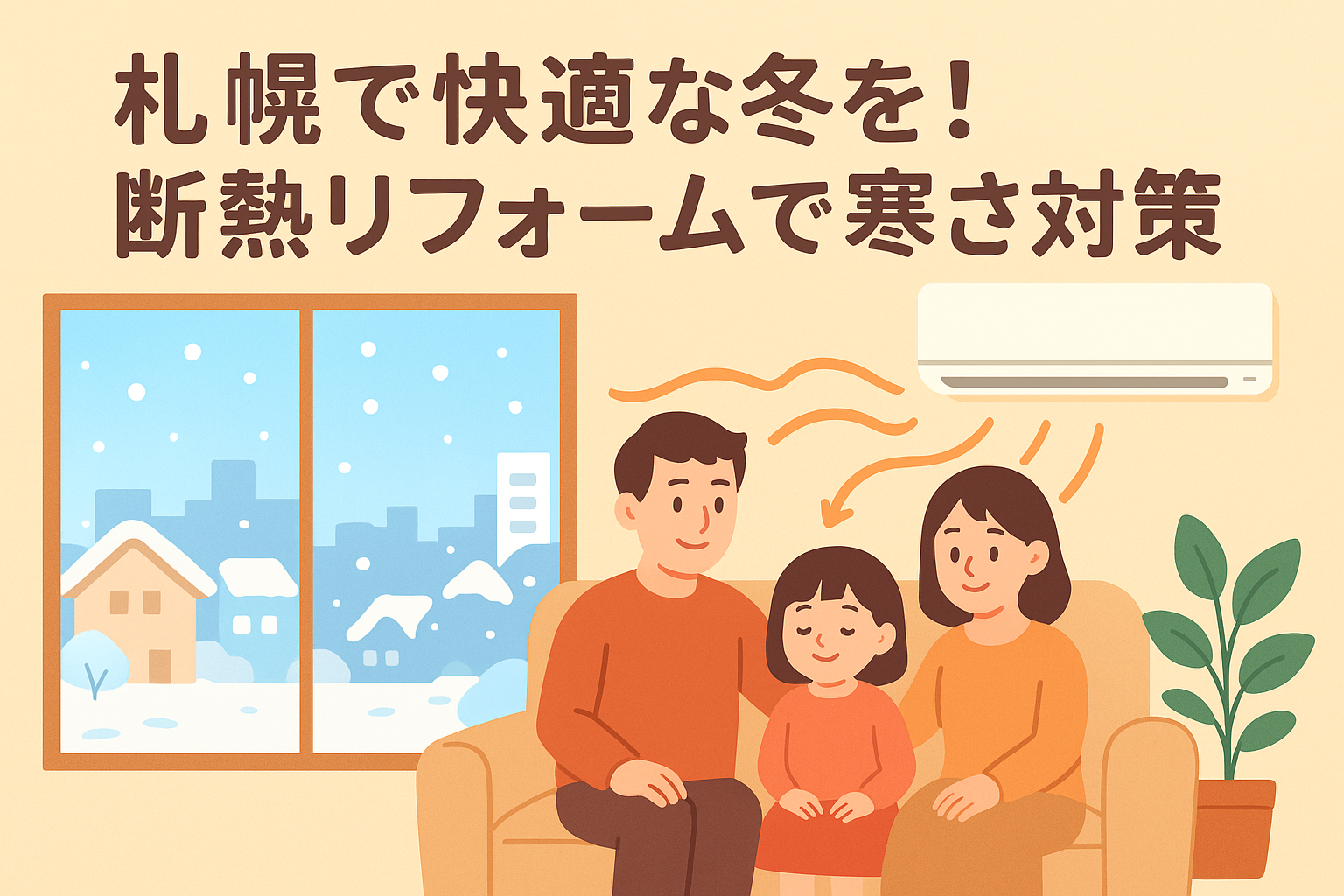 札幌での断熱リフォーム｜寒さ対策に効果的な工事とは？